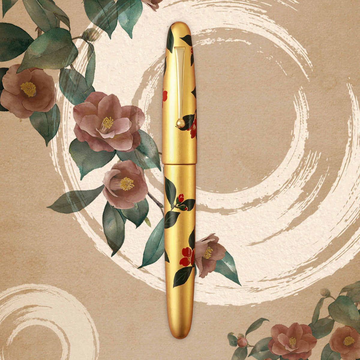 Hirota Urushi - Kinpaku Maki-e - Tsubaki - Wancherpen International