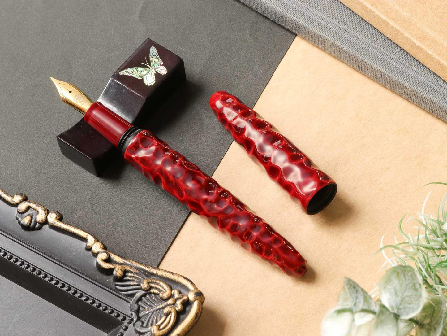 Aizu Urushi - Kikkou-nuri - Akatamenuri - Wancherpen International