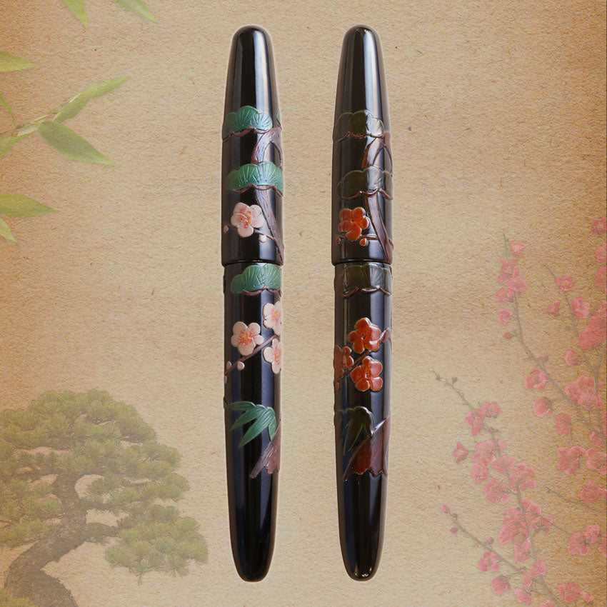 Wancher Urushi Okinawa Ryukyu Tsuikin Bonsai Fountain Pen