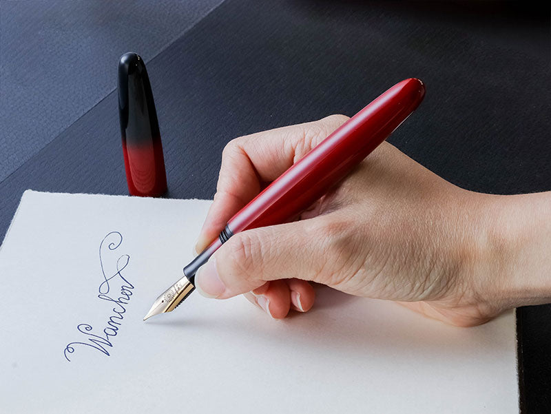 Bokashi Urushi - Sunset Fountain Pen - Wancher Pen