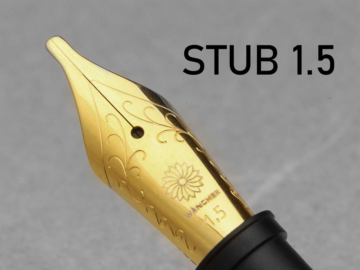 Size #6 Nib - Stainless Steel - Gold-plated - Wancherpen International