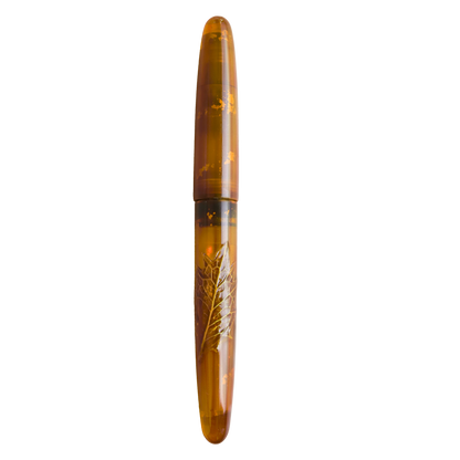 Tamesukashi Toumei - Kiei Holly Olive Fountain Pen - Wancher Pen