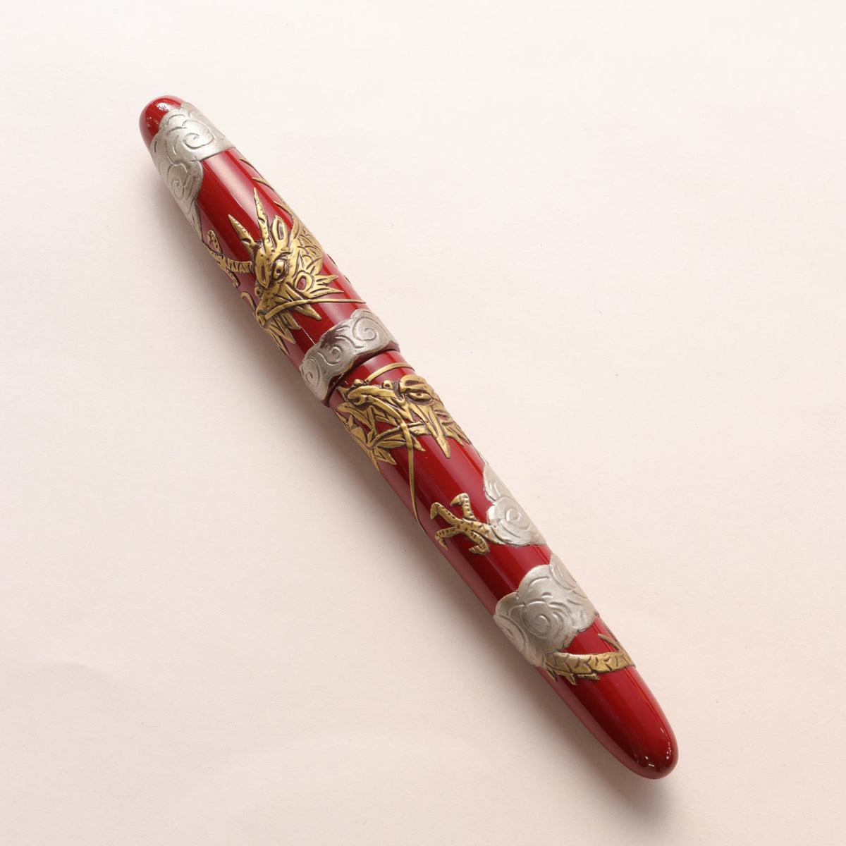 Tsuikin - Twin Dragons - Red Urushi [AS IS Sale]