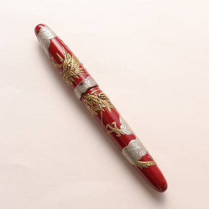 Tsuikin - Twin Dragons - Red Urushi [AS IS Sale]