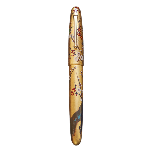 Hirota Byobu-e - Ume ni Hanasui (Plum Blossom) Fountain Pen - Wancher Pen