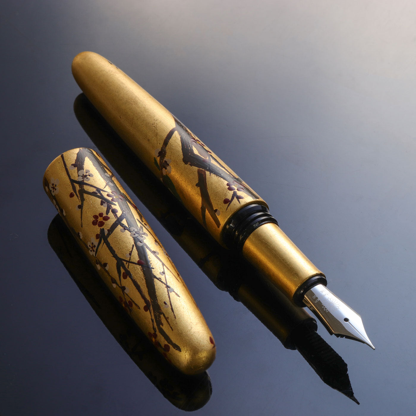 Hirota Byobu-e - Ume ni Hanasui (Plum Blossom) Fountain Pen - Wancher Pen