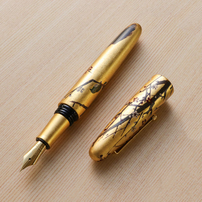 Hirota Byobu-e - Ume ni Hanasui (Plum Blossom) Fountain Pen - Wancher Pen