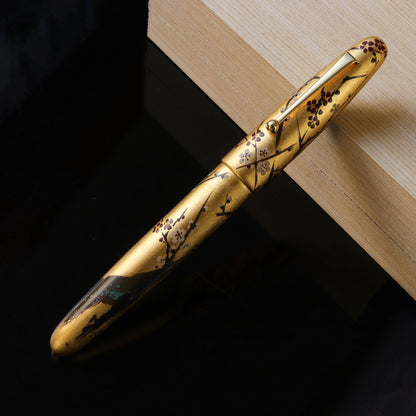 Hirota Byobu-e - Ume ni Hanasui (Plum Blossom) Fountain Pen - Wancher Pen