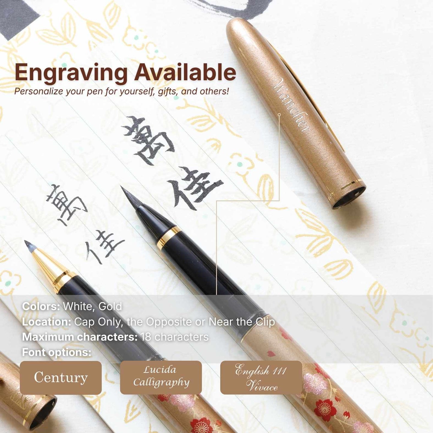 Kuretake Kindai Maki-e - Edazakura (Brush & Felt Pen Set)