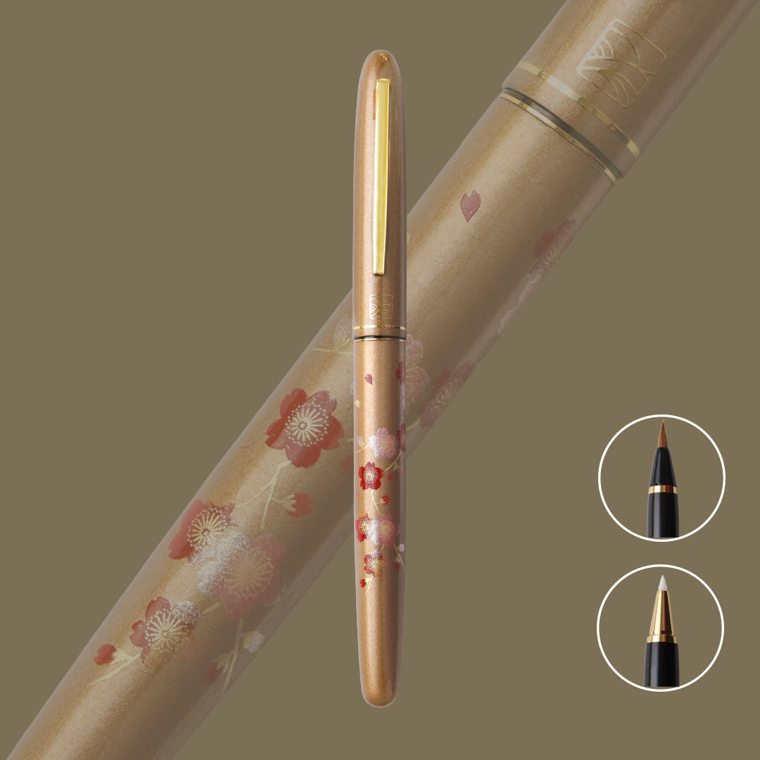 Kuretake Kindai Maki-e - Edazakura (Brush & Felt Pen Set) - Wancherpen International