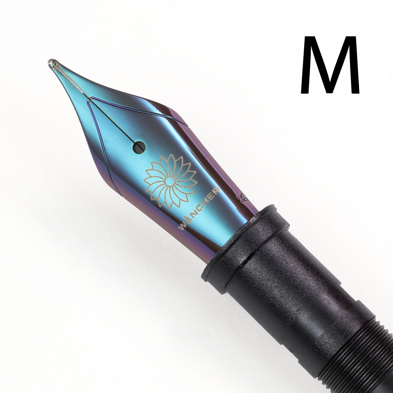Wancher Jowo Amethyst Blue Nib M Size with a white background