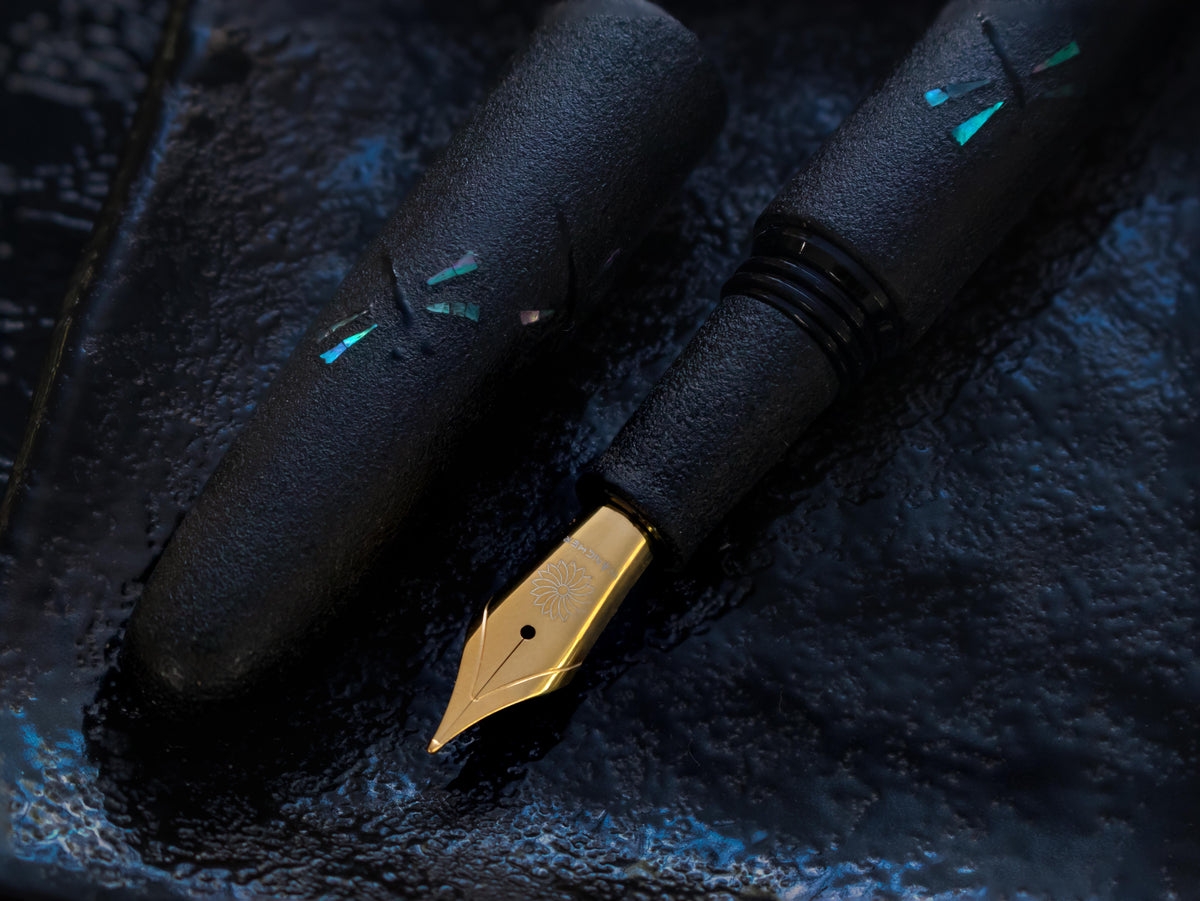 Oita Urushi - Kuroha Fountain Pen Fountain Pen - Wancher Pen