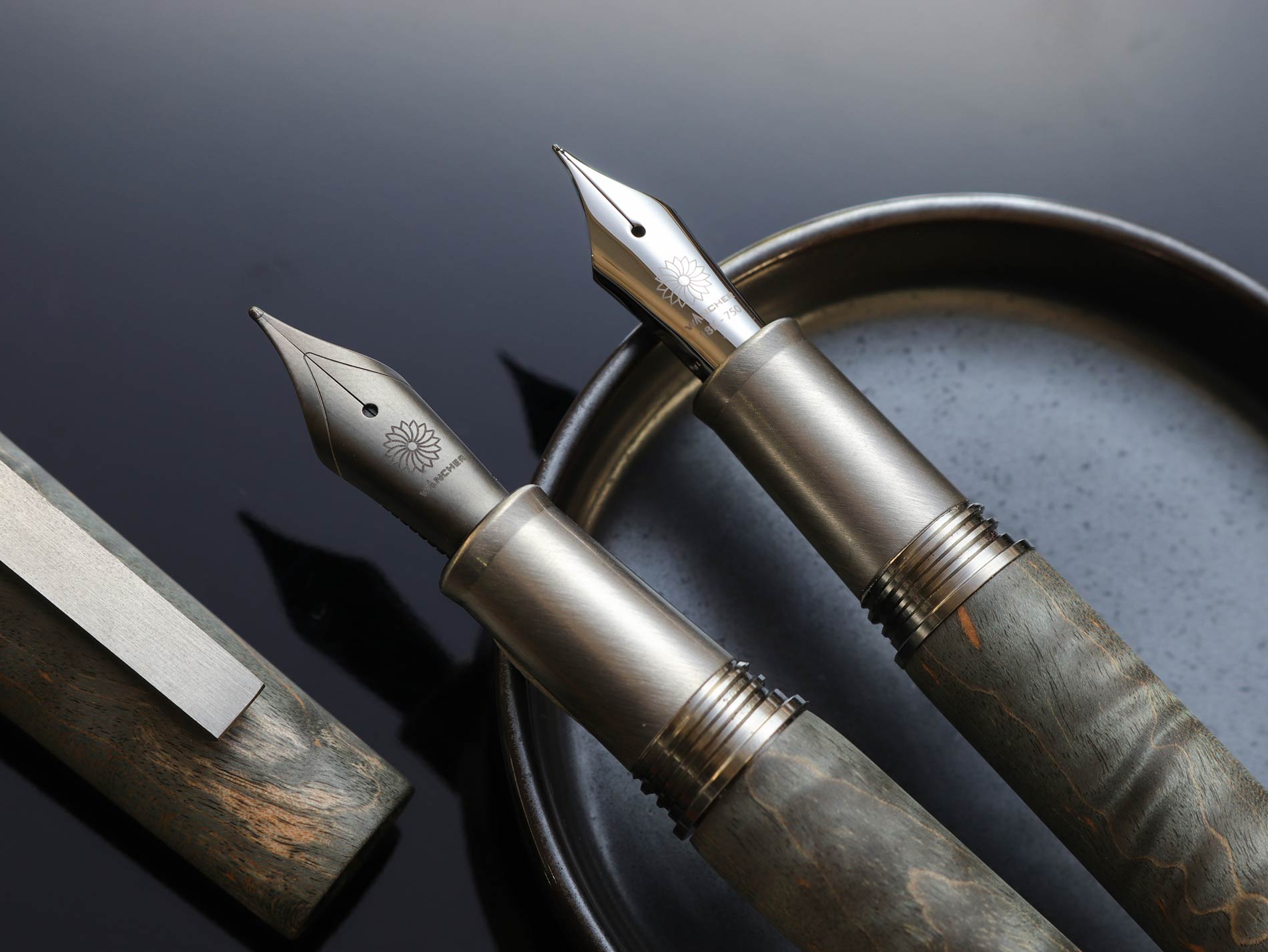 Olympus Titan Nocturne Gray Fountain Pen Fountain Pen Wancher Pen