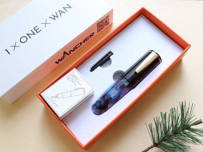 PoChaCo Midnight Violet with purple, black, and blue hue inside of product box cartridge type