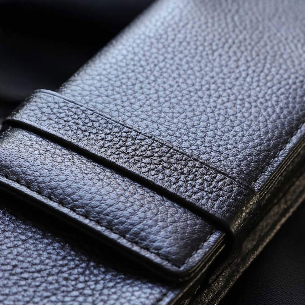 Terasaki Leather Pen Case - Black - Wancherpen International