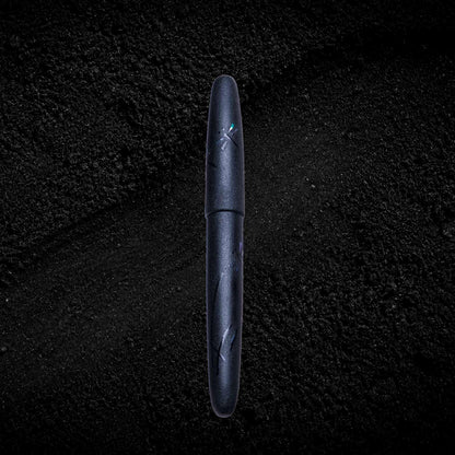 Wancher Oita Urushi Kuroha Fountain Pen writing Raden mother of pearl lacquer Japanese