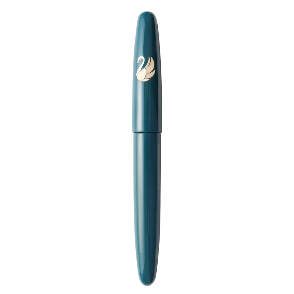 Dream Pen Zogan Swan - Urushi Teal Fountain Pen - Wancher Pen