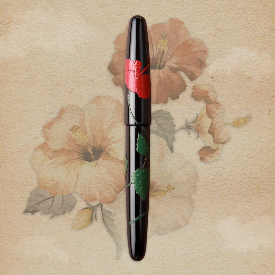 Dream Pen Tsuikin Hibiscus - Urushi Black - Wancherpen International
