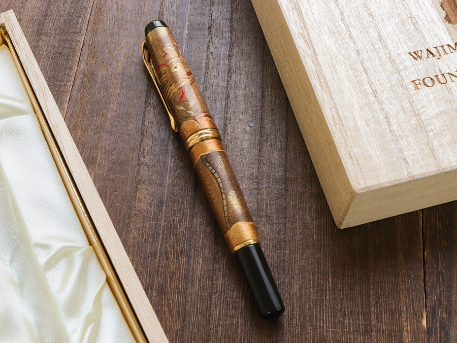 Kuretake Wajima Maki-e Brush & Felt Pen - Dragon - Wancherpen International