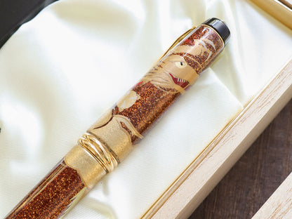 Kuretake Wajima Maki-e Brush & Felt Pen - Rising Dragon - Wancherpen International