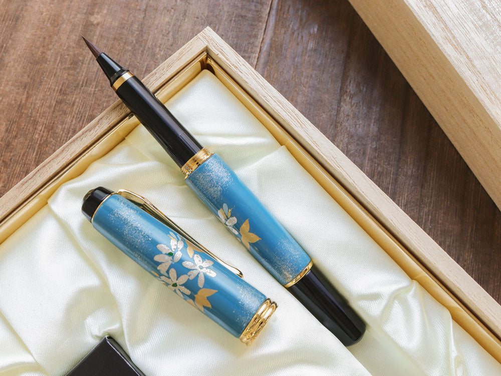 Kuretake Wajima Maki-e Brush & Felt Pen - Yukiwarisou Brush Pen