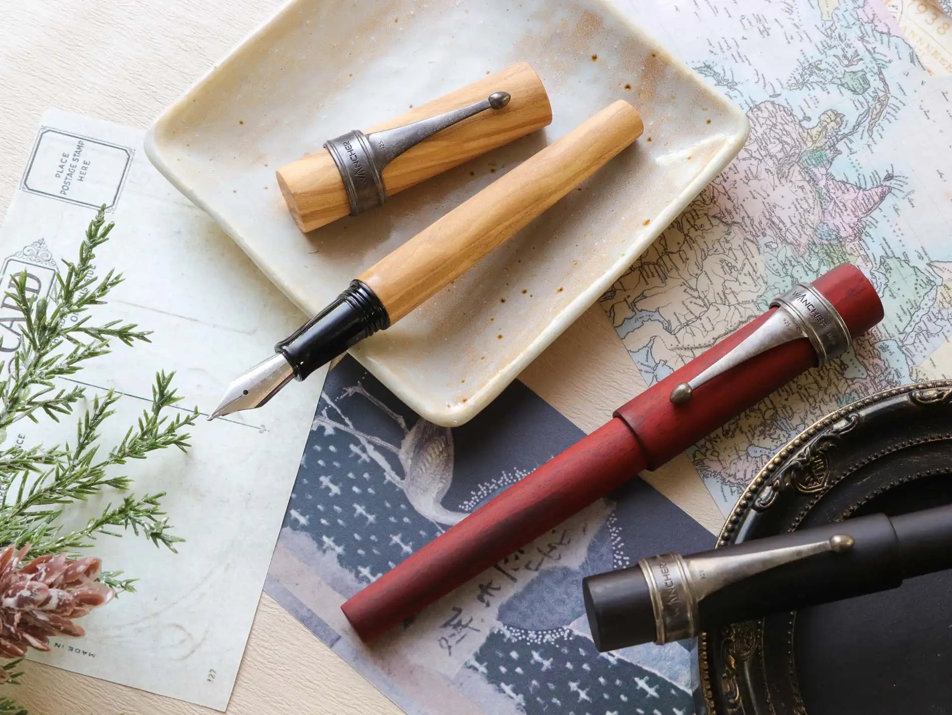 World Tree - Olive Wood Fountain Pen - Wancher Pen