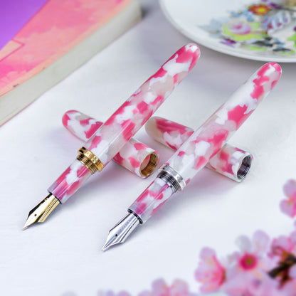 Luxury Wancher Celluloid Fountain Pen Dream Pen SAKURA inspired by cherry blossom elegance