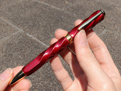JINPU Ballpoint Pen - Tamamushi-nuri Red Ballpoint Pen - Wancher Pen
