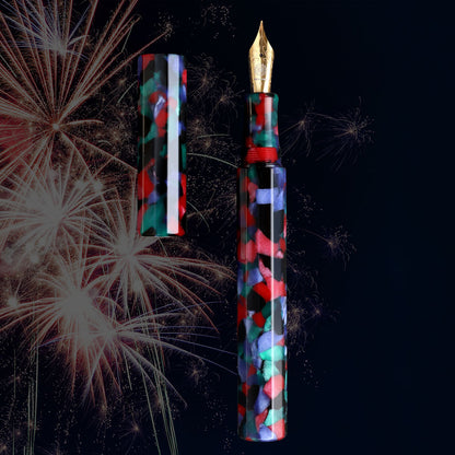 KALEIDO Fountain Pen - Black (Yomatsuri) - Wancherpen International