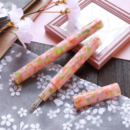 KALEIDO Fountain Pen - Pink (Wazakura) Fountain Pen - Wancher Pen