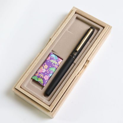 Kuretake Nodoka - Yogasumi (Matte Black) Fountain Pen - Wancher Pen