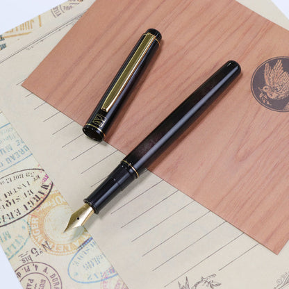Kuretake Nodoka - Harukasumi (Dark Purple) Fountain Pen - Wancher Pen