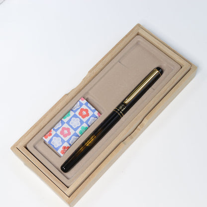 Kuretake Nodoka - Yuukasumi (Yellow) Fountain Pen - Wancher Pen