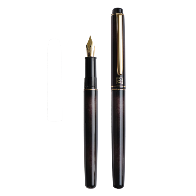 Kuretake Nodoka - Harukasumi (Dark Purple) Fountain Pen - Wancher Pen