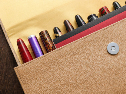 Penfolium 12 Pen Portfolio - Beige - Wancherpen International