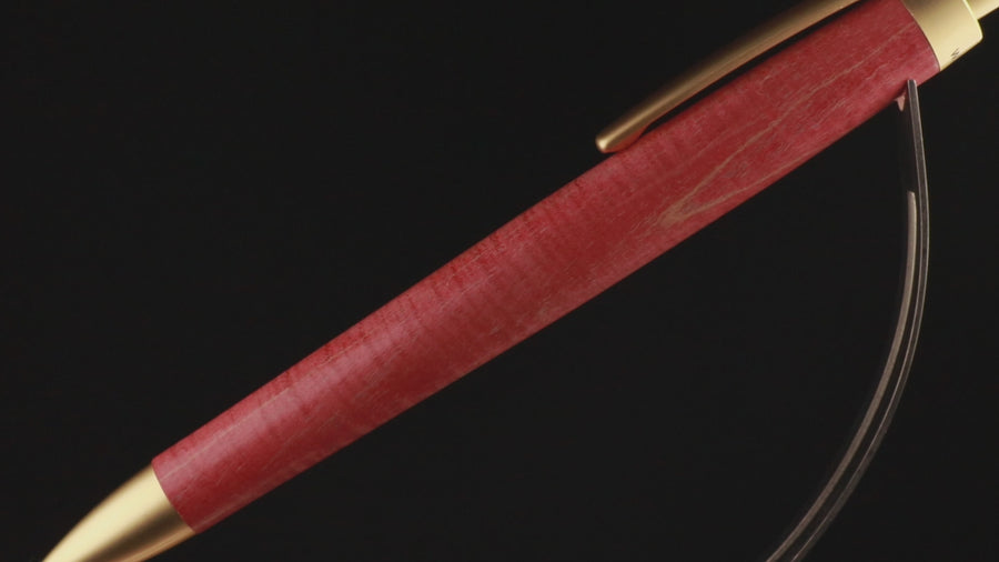 Stabilized Ballpoint Pen - Red