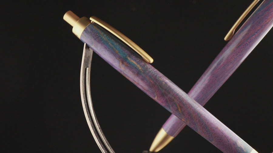 Stabilized Ballpoint Pen - Purple-Blue