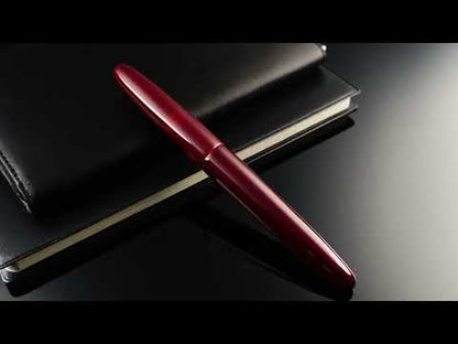 Aizu urushi fountain pen | Tamamushi-nuri red | Wancher fountain pen