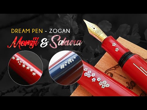 Zogan Sakura River - Urushi Red Fountain Pen | Wancher Pen