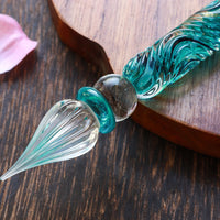 Kunisaki - Glass Dip Pen Set - Jade Vine - Wancherpen International