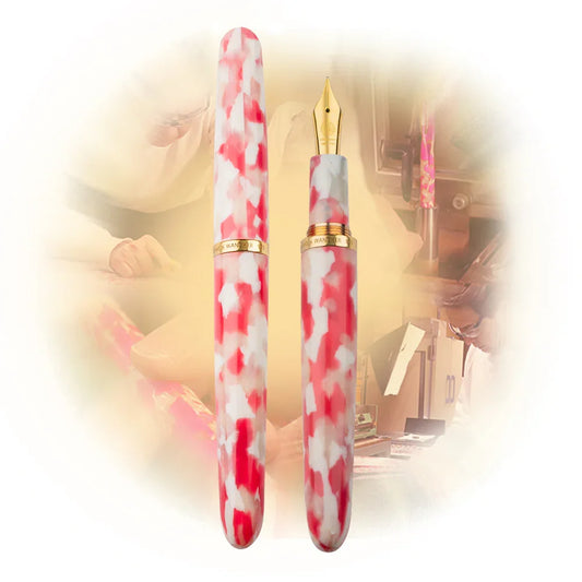Wancher Dream Pen Celluloid SAKURA fountain pen crafted with Kyoto celluloid
