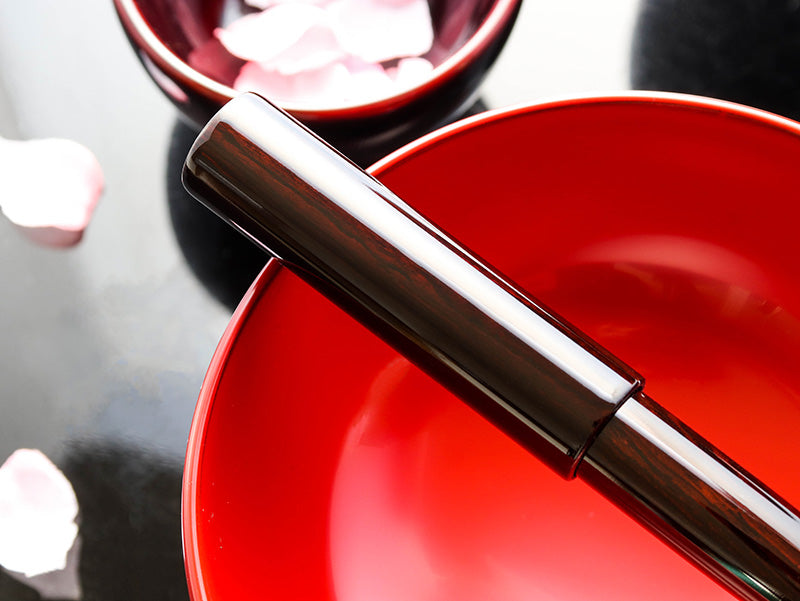 Sekai Aizu Urushi - Ebony [Prototype Sale] Fountain Pen - Wancher Pen