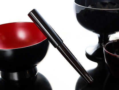 Sekai Aizu Urushi - Ebony [Prototype Sale] Fountain Pen - Wancher Pen