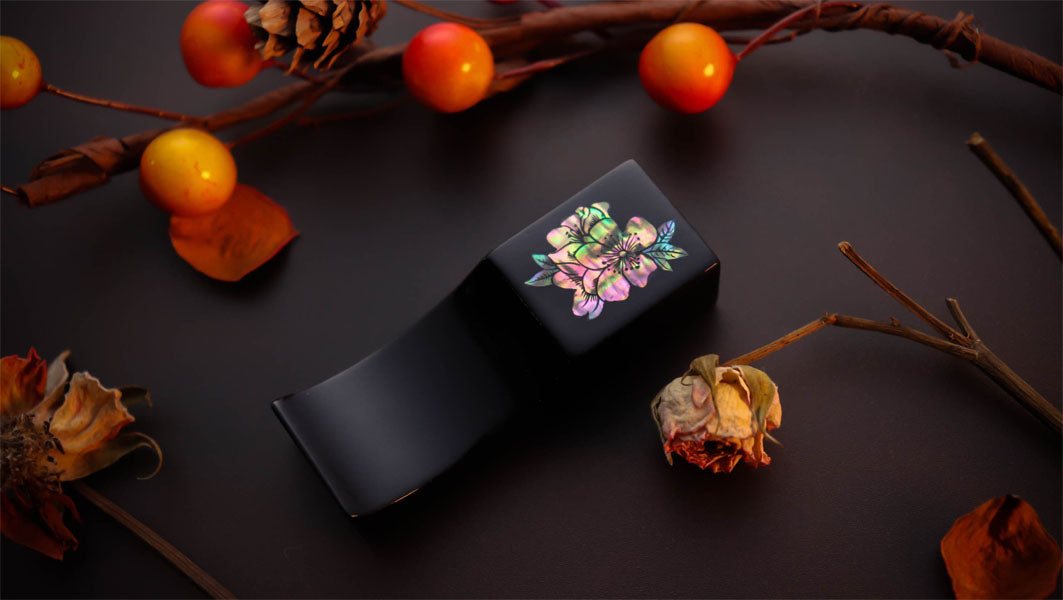 Urushi Pen Pillow - Ume - Japanese Plum Pen Pillow - Wancher Pen