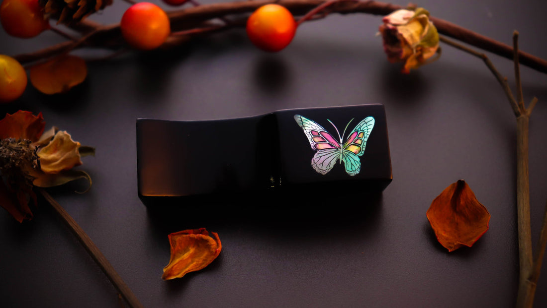 Urushi Pen Pillow - Chou - Butterfly [AS IS Sale] - Wancherpen International