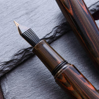 True Ebonite - Marble Brown Fountain Pen - Wancher Pen