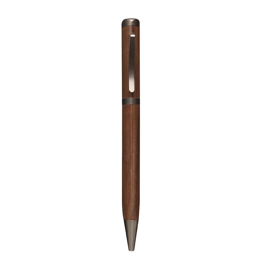 Meiboku Triangular Walnut Ballpoint Pen - Wancher Pen