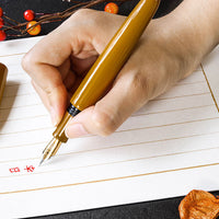 True Urushi - 黄 - Yellow Fountain Pen - Wancher Pen