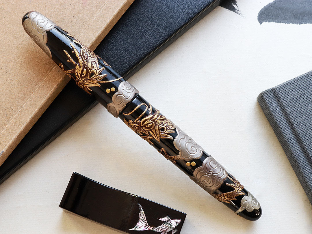 Tsuikin - Twin Dragons - Black Urushi - Wancherpen International