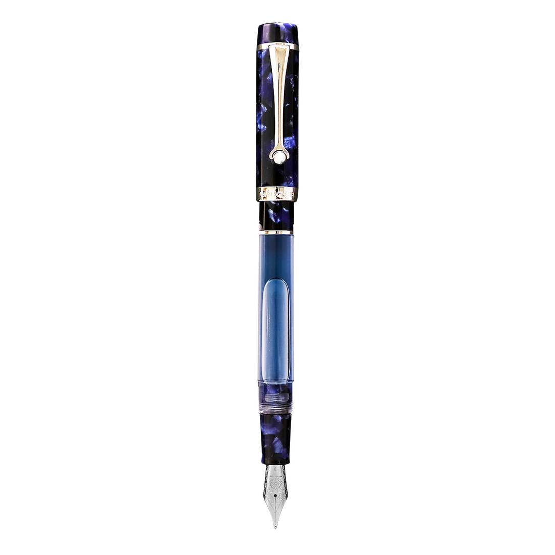 Crystal II - Indigo Sapphire Fountain Pen - Wancher Pen